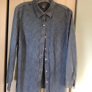 Jjill cotton button down shirt nwot